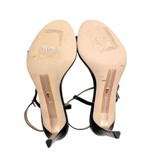 Sam Edelman Sandals Size 9.5 Black‎ Croc Embossed Dara Open Toe Heels thumbnail 9