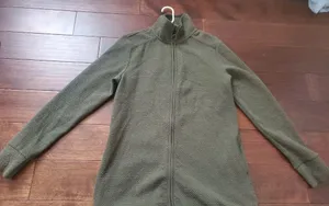 Avia Olive Green Zip-Up Jacket Longer Style Size Small 4-6 Pockets thumbnail 1