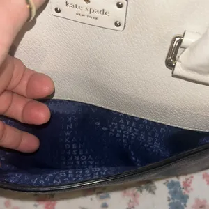 Kate Spade Navy and Cream Satchel with Structured Design thumbnail 8