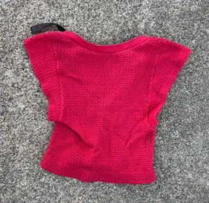 Out From Under Urban Outfitters Women's Red and Pink Crop-top thumbnail 2