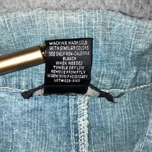 Vtg Focus 2000 Denim Blazer‎ Women M Light Wash 2 Button 4 Pocket Utility Jacket thumbnail 8