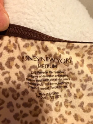 Jones New York Brown Leopard Print Tank Top thumbnail 2