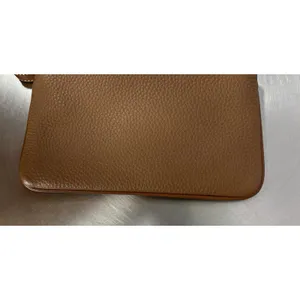 Dooney & Bourke Pebble Grain Large Wristlet Caramel Brown Leather Clutch Wallet thumbnail 3