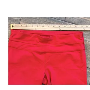 Lululemon Run Inspire Crop II Love Red Mesh Panel Running Leggings‎ Size 6/4 M/S thumbnail 4