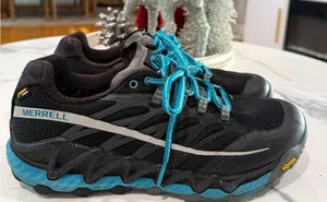 Merrell women’s Black and Teal running Sneakers thumbnail 1
