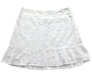 Kendall & Kylie Eyelet Mini Skirt Size Small Cottagecore Romantic Coastal Chic thumbnail 1