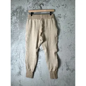 Varley Amberley Pant Pleated Sweatpants Women's Tan Heather Knit Joggers Small thumbnail 3