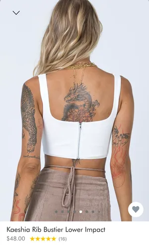 Princess Polly Kaeshia Ribbed Bustier Top thumbnail 2