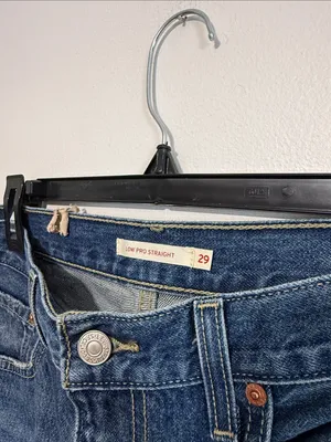 Levi’s Low Pro Straight Distressed Straight-Leg Jeans 29 thumbnail 3