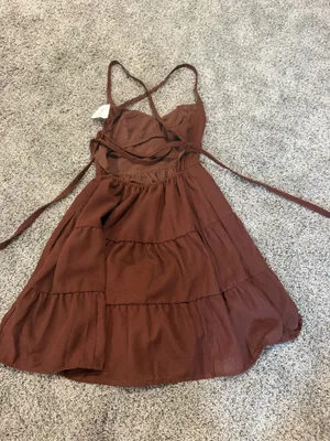 Brown Mini Dress Altar'd State thumbnail 4