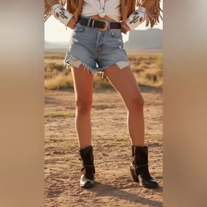 I.N.K. Shoes Vintage Brown Leather and Suede Western Style Booties​ thumbnail 2