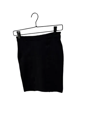 Alice + Olivia Black Mini Bodycon Skirt Size 0 Back Zip & Clasp Closure thumbnail 2