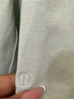 Lululemon Classic Fit Long Sleeve Top Bone Ivory Cotton Blend Tee (no size ) thumbnail 5