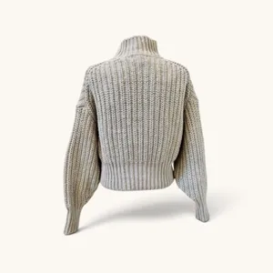H&M Soft, Chunky Taupe Sweater, Size XS, MSRP $30 thumbnail 2