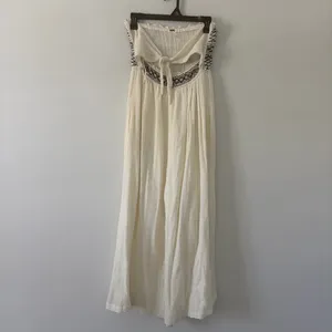 Free People Carmen Convertible One Piece Ivory Black Wide Leg Jumpsuit S thumbnail 3