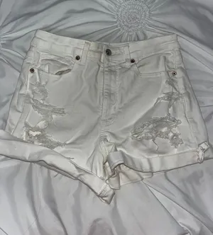 American Eagle Outfitters Denim White Shorts thumbnail 1