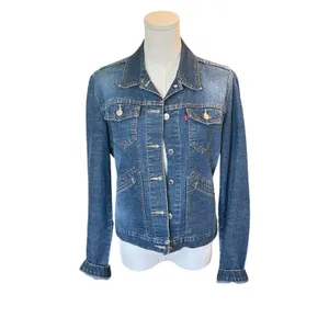 Levi’s blue Jean jacket preppy classic Medium Y2K thumbnail 2