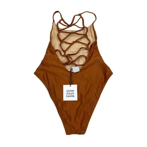 Some Days Lovin - Rising Flames One Piece Swimsuit in Copper Brown thumbnail 4