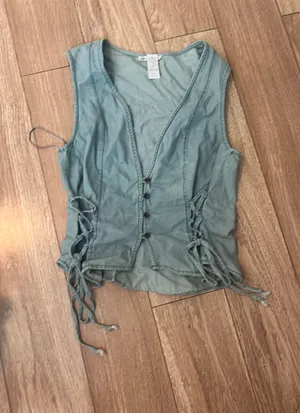 Boutique Western Vest Green thumbnail 1