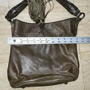 Patricia Nash Bohemian Style Italian Leather Bucket‎ Handbag Brown thumbnail 13