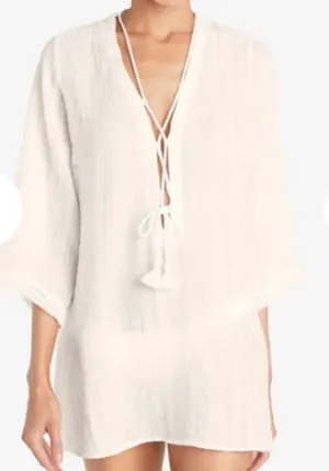 Robin Piccone NATALIE TUNIC, Color ECRU. Size Small, NWOT Display thumbnail 1