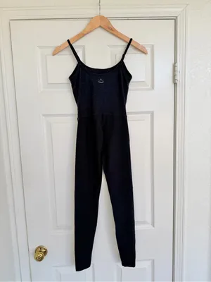 Beyond Yoga Spacedye Jumpsuit Darkest Night Pilates Workout Outfit Size XS thumbnail 5