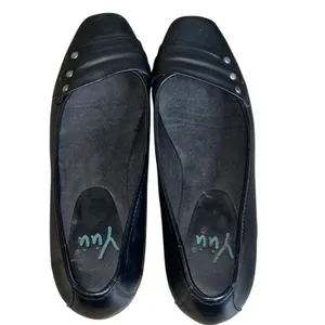Yuu Renner Black Slip On Wedges 10M thumbnail 4