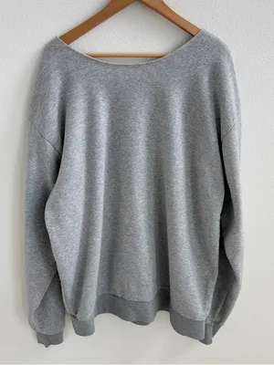 Gray off the shoulder sweatshirt Size XXL thumbnail 9