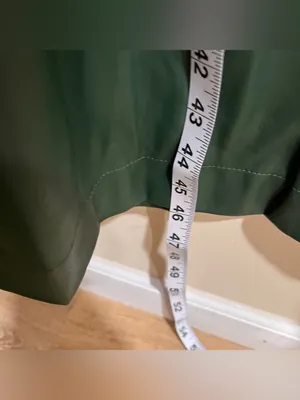 NWOT By Anthropologie Green Twist-Front Faux Leather Dress Size 8 thumbnail 5