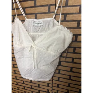 No Boundaries Cream Cotton Babydoll Cami with Crochet Trim Size‎ Small thumbnail 4