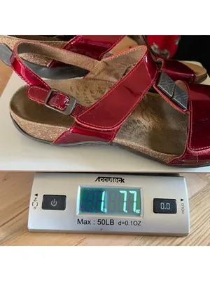 Dr. Andrew Weil Sonora Sandals Red Patent Leather Comfort Size 40 EU 9 US thumbnail 13