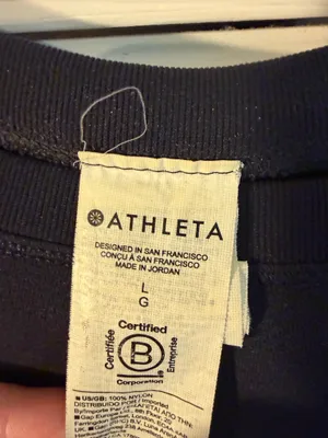 Athleta Black Athletic Top thumbnail 3