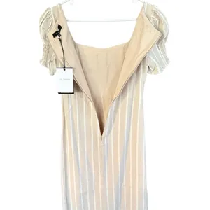 NWT Anthropologie En Saison Cecilia Puff Sleeve Linen Blend Mido Dress Size XS thumbnail 10