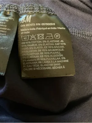 H&M Navy Short Sleeve Crew Tee thumbnail 4