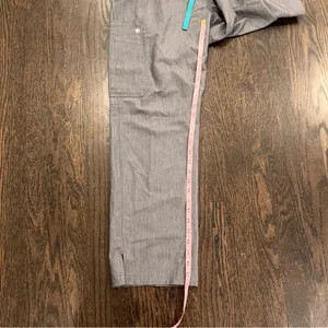 Figs Gray Kade Cargo Joggers with Teal Drawstring thumbnail 6