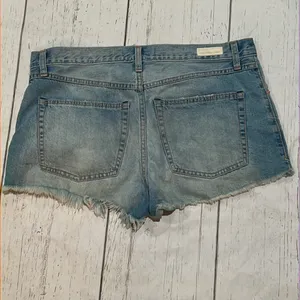 Abercrombie and Fitch blue denim shorts thumbnail 4