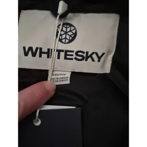 NWT Black Premium Down Filled Parka Coat Jacket XXS WhiteSky thumbnail 12