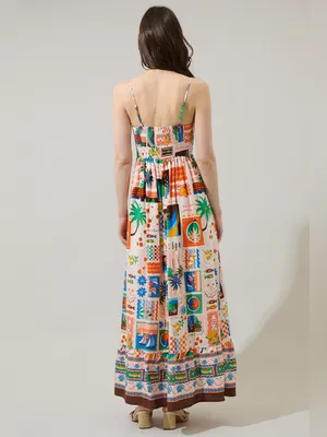 SugarLips Lumy Mix Vin Smocked Maxi Dress size xs women’s thumbnail 2