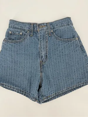 Levi's high loose mom casual cotton denim shorts thumbnail 3