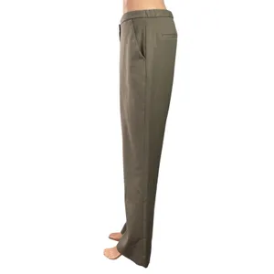 Abercrombie & Fitch Women's Taupe Gray High Rise Wide Leg Trousers Pants Size 28 thumbnail 2