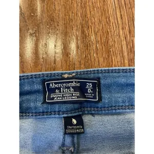Abercrombie & Fitch Simone high rise jean leggings medium wash 25 thumbnail 6