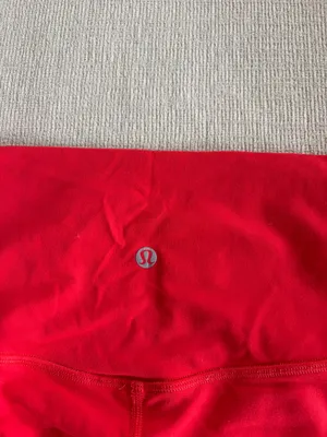 Red align Lulu legging 25” Size 6 thumbnail 3