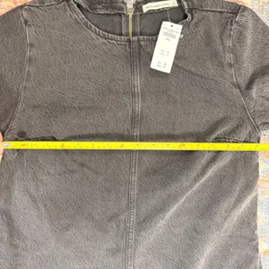Abercrombie & Fitch Washed Black Denim Mini Shift Dress Short‎ Sleeve Small NEW thumbnail 6