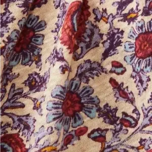 Free People small floral boho flutter sleeve linen cotton cropped top thumbnail 10