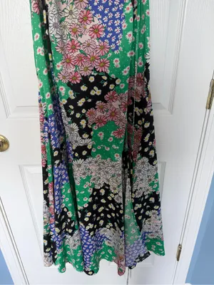 Lulus Bold Beauty Green Multi Floral Print Maxi Dress Size Small thumbnail 3