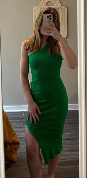 Lulus Green Midi Dress thumbnail 2