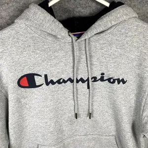 Champion Womens Hoodie Sweatshirt‎ Gray Pullover Long Sleeve Spellout Small thumbnail 9