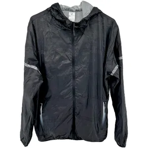 Zyia Active Rain Jacket Windbreaker Reflective Softshell Zip Hood Camo Black 2X thumbnail 1