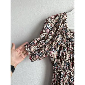 Stockplace The‎ Label Floral Puff Sleeve Midi Dress Women's Small Cottagecore thumbnail 6