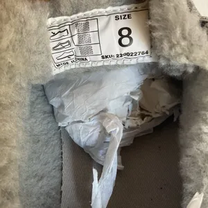 Drope Kate Women’s Faux Fur Lined Shoes Size 8 Grey Casual Comfort Lace-Up NIB thumbnail 8